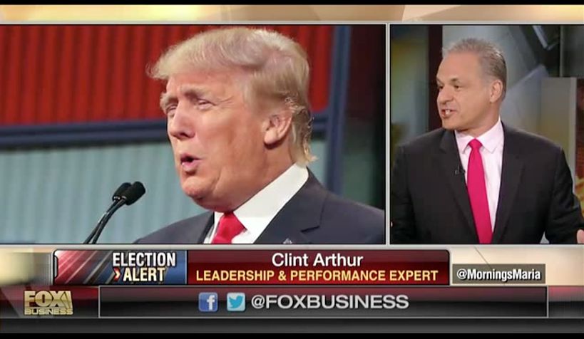 Clint Arthur with Donald Trump on Fox Business Network